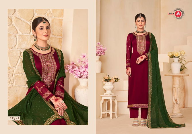 Anokhi By Triple Aaa Fancy Silk Designer Dress Material Wholesale Shop In Surat
